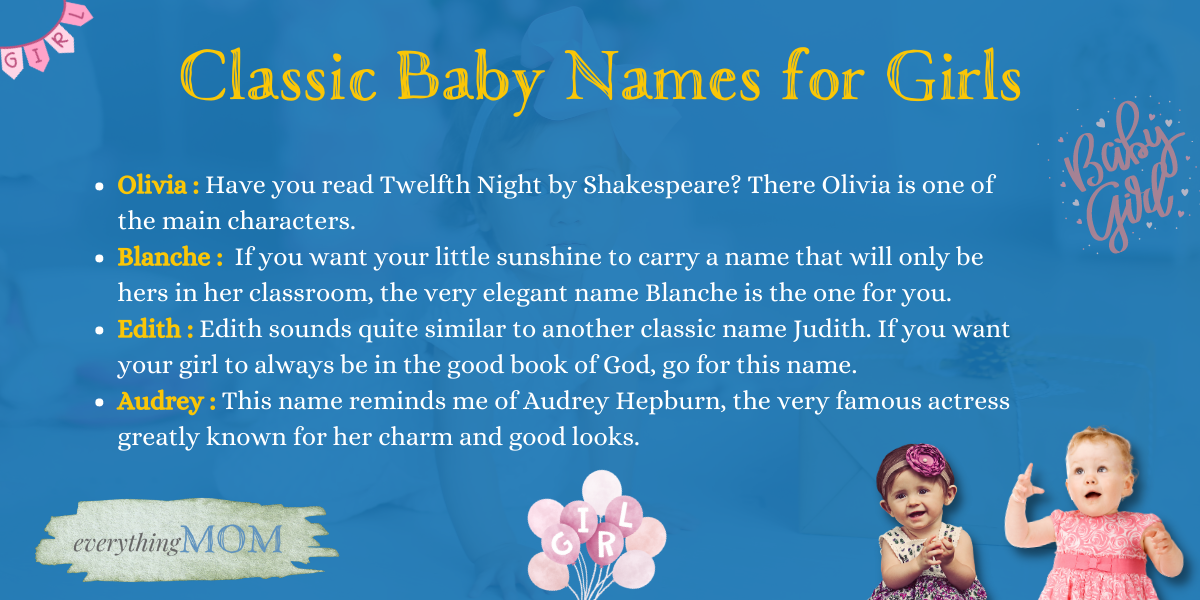 40 Classic Baby Names: Timeless and Enduring Names